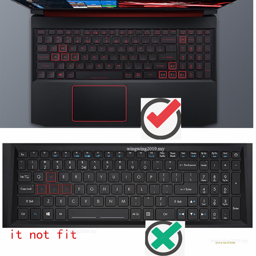 Skin Silikon Pelindung Keyboard Laptop Acer Nitro 5 AN515-45 AMD 5800H / 11th Intel 2021 15.6 &quot;