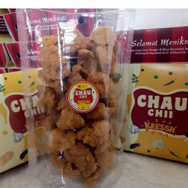 

Kulit Ayam Krispi berat bruto 130 gr