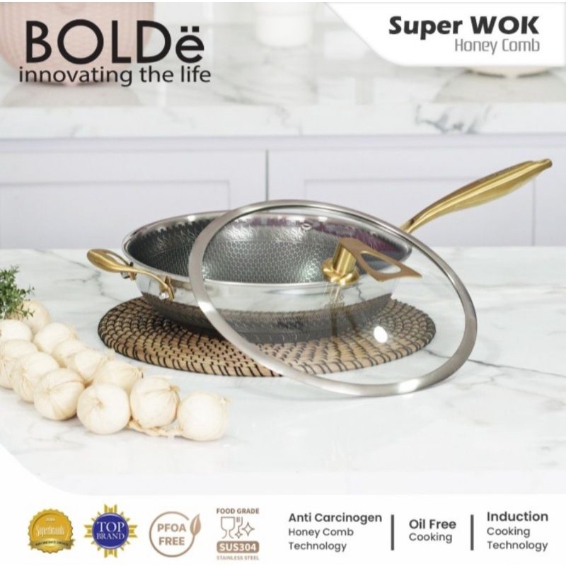 BOLDe Super WOK HONEYCOMB 32 CM