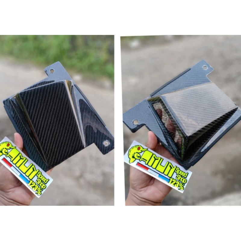 cover radiator nmax lexi Aerox airscope carbon karbon kevlar Cover radiator Airscope nmax kevlar