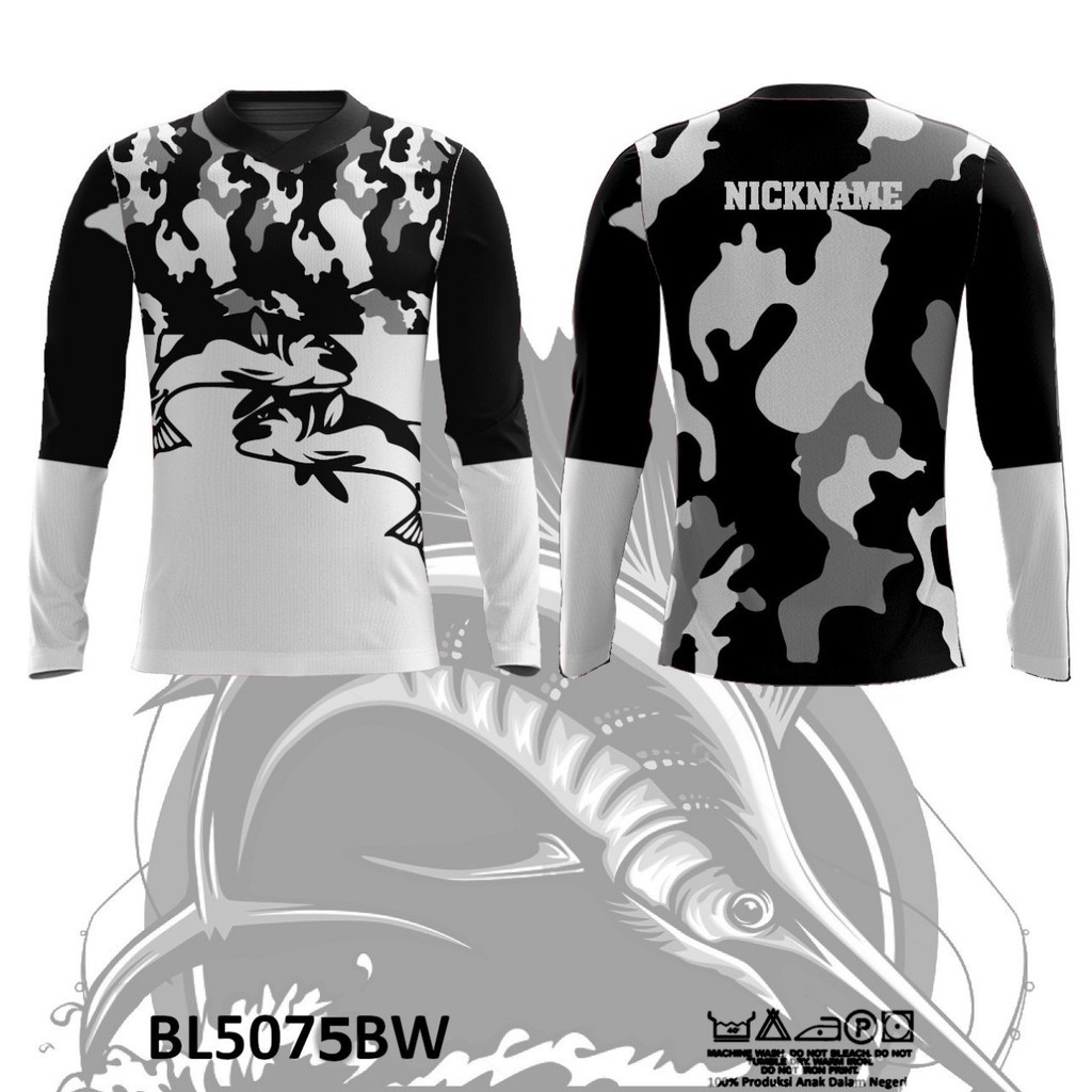  Kaos  Jersey Mancing  Custom Fullprint Lengan  Panjang  