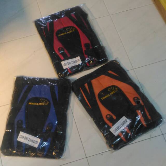 TAS GENDONGNGAN SANGKAR LOVEBIRD 2 SANGKAR