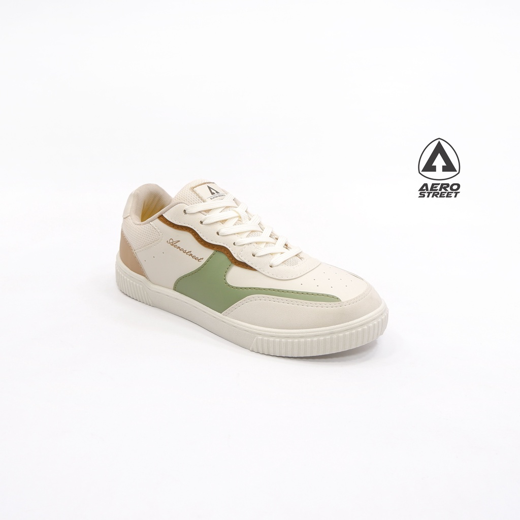 Aerostreet 37- 41 Grace Putih Hijau Pastel - Sepatu Sneakers Casual-2
