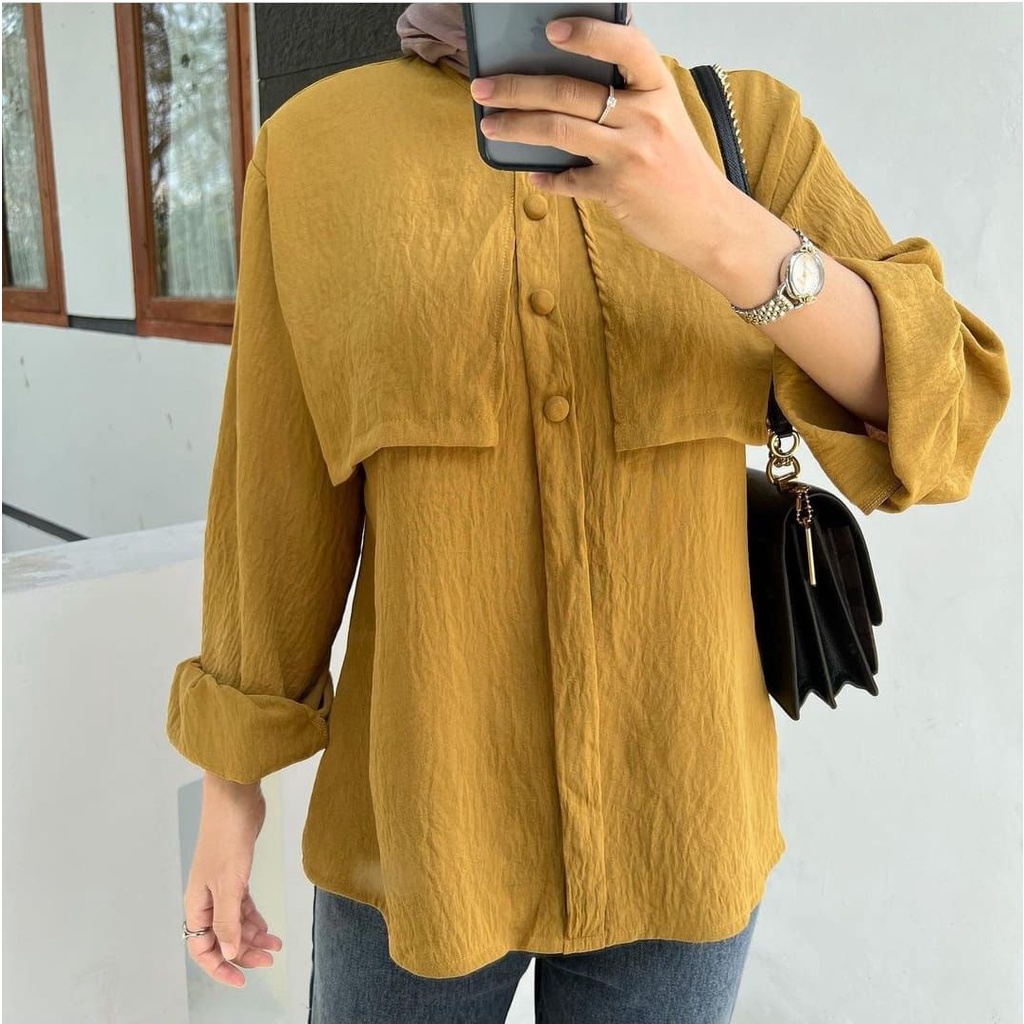 NONY BLOUSE WANITA PREMIUM AIRFLOW CRINCKLE DEODORA RAYON