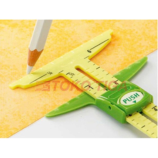 Penggaris Pengukur Tepi Kampuh/Sewing Gauge Merek YOKO - ST-A23