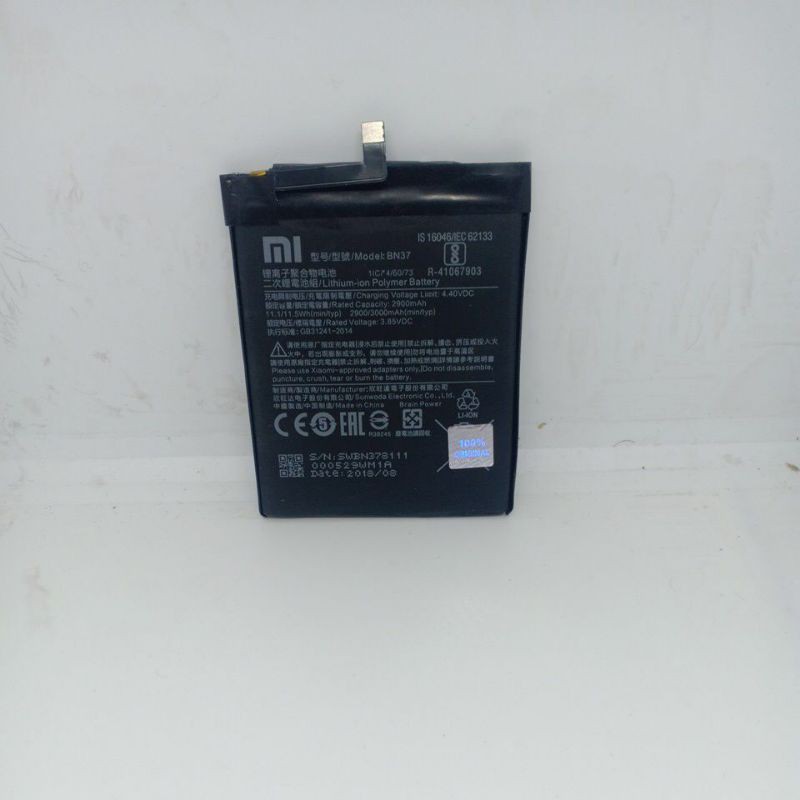 baterai ORI Xiaomi BN37 redmi 6a