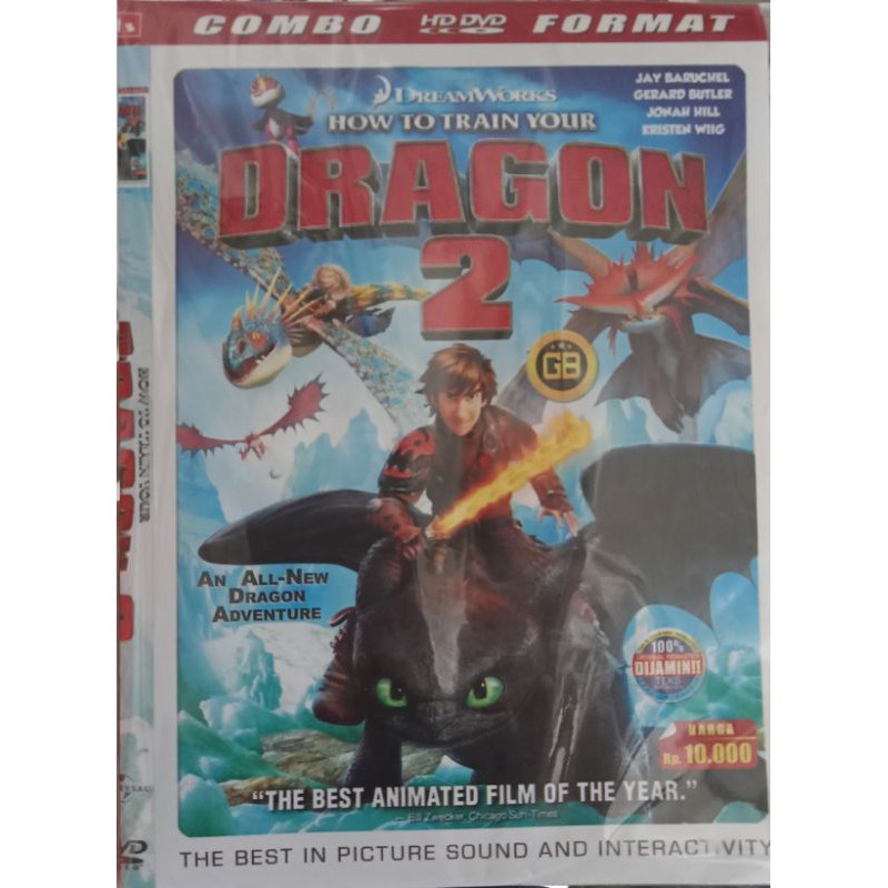 Kaset Film DVD animasi Dragon 2