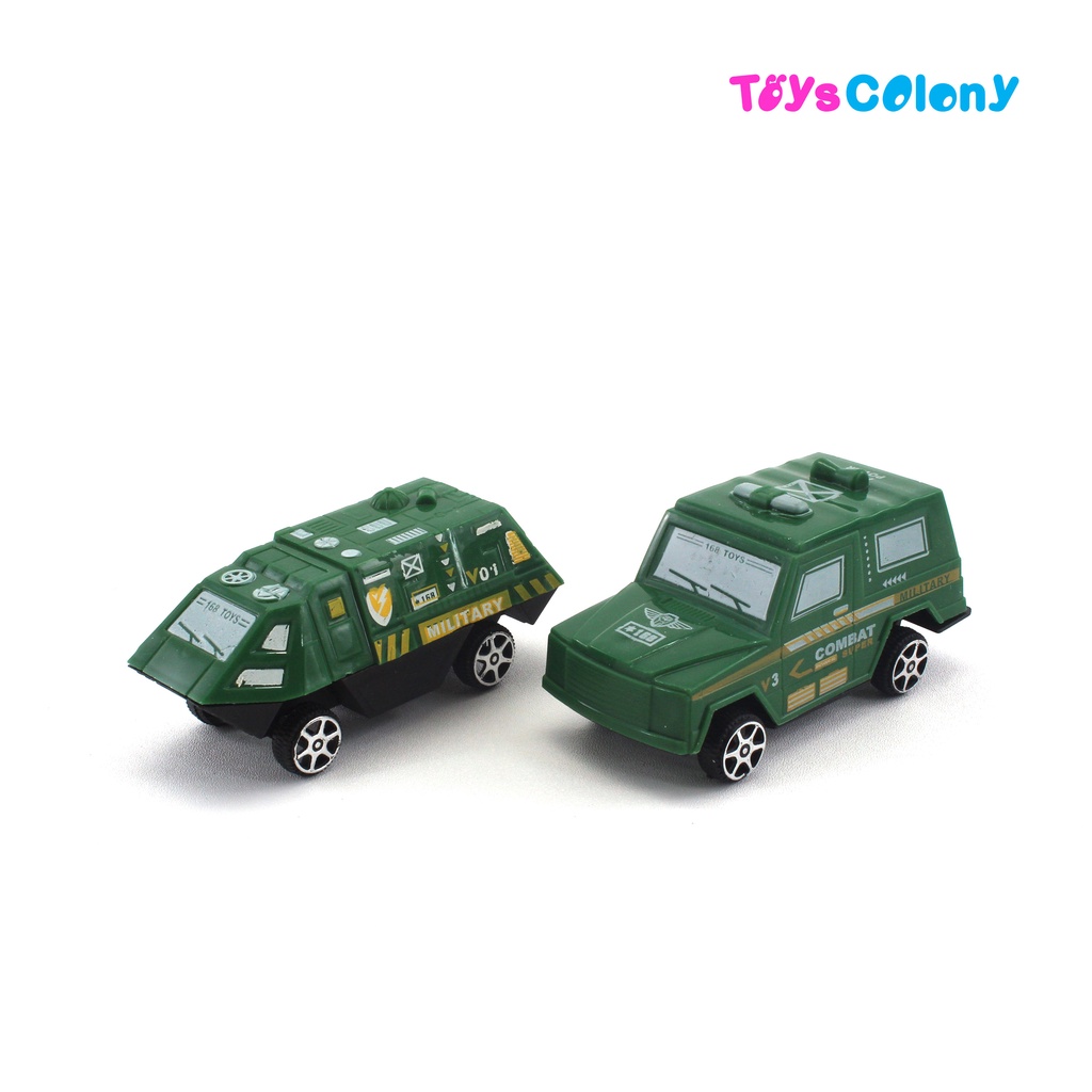 MAINAN ANAK MOBIL TANK TENTARA ISI 4PCS BUKAN DIECAST PULL BACK