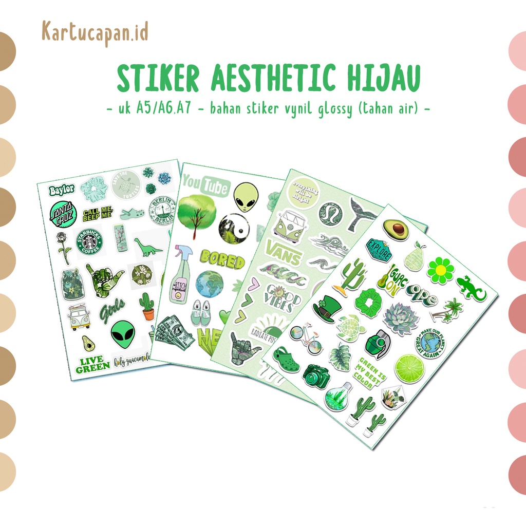 

(HNR)STIKER AESTHETIC, STIKER TUMBLR, STIKER LAPTOP, STIKER HP, STIKER PART HIJAU