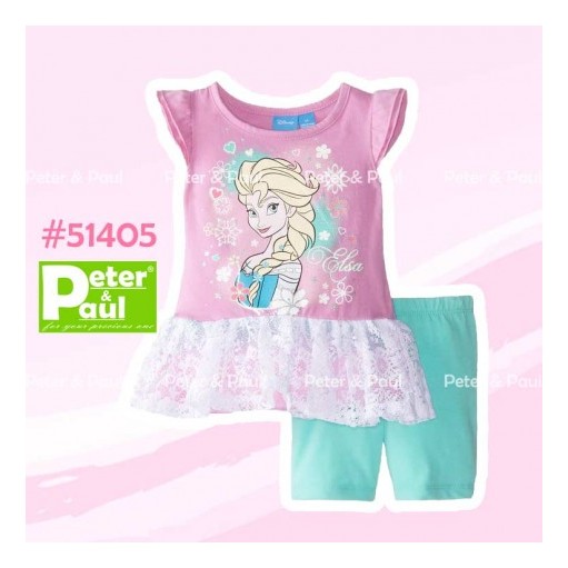 Baju Anak Perempuan Setelan Pipo 51405 SMALL motif Elsa