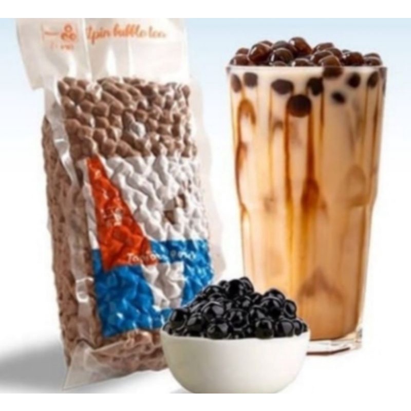 

BobaHitam 1kg Tapioca Pearl TambahanToping