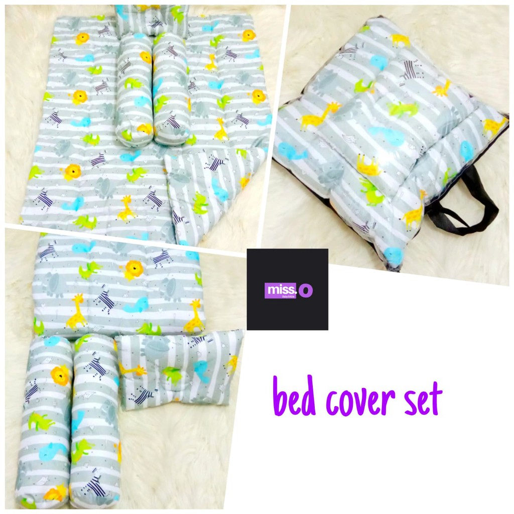 Bedding Set Bayi Bedcover Selimut Bayi Hangat Baru Lahir Free bantal guling dan Tas Cantik