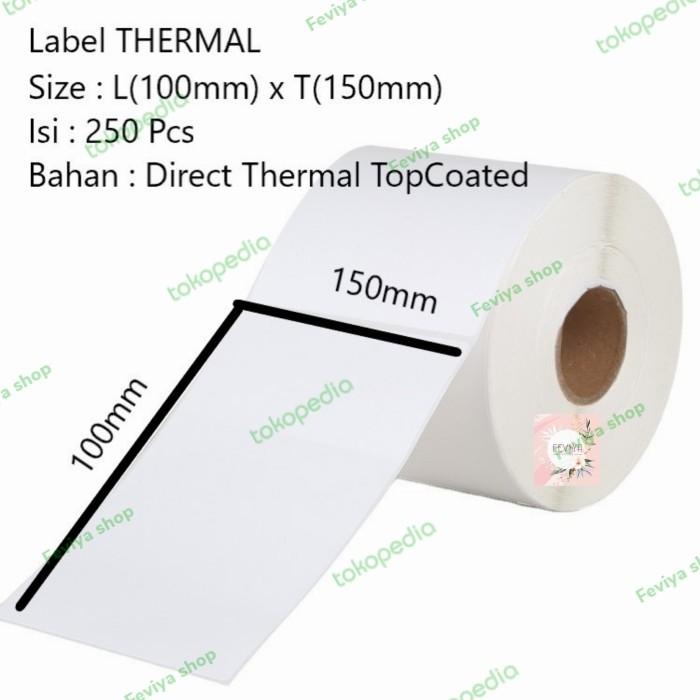 

Kertas | Label Barcode 100 X 150 Kertas Sticker Thermal 100X150 Mm ( 250 Pcs)