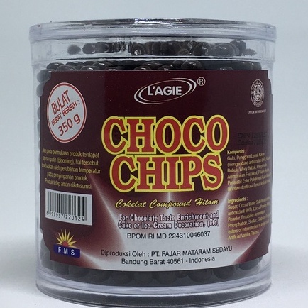 

Lagie Cokelat Choco Chips Bulat 350gr