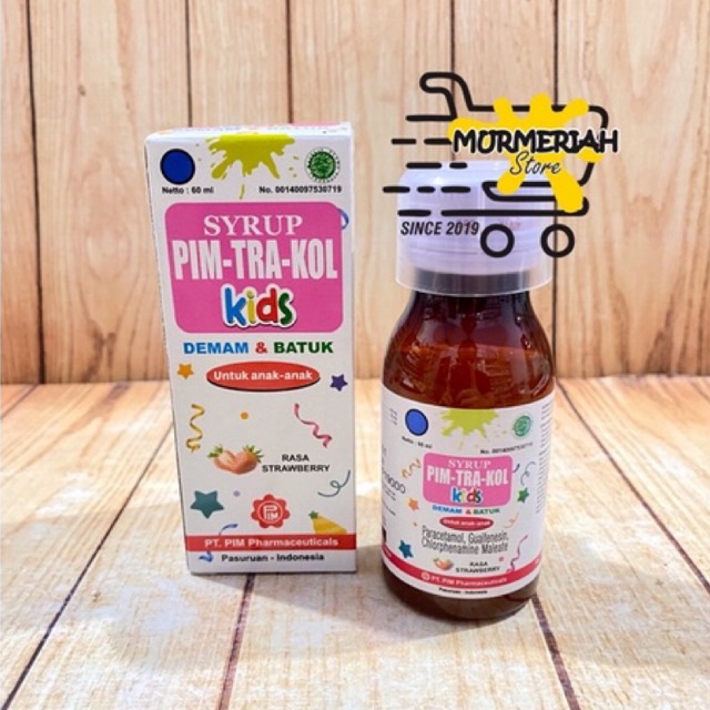 Pim-Tra-Kol KIDS Sirup 60 ml-Syrup Pimtrakol Obat Batuk Pilek Demam Anak