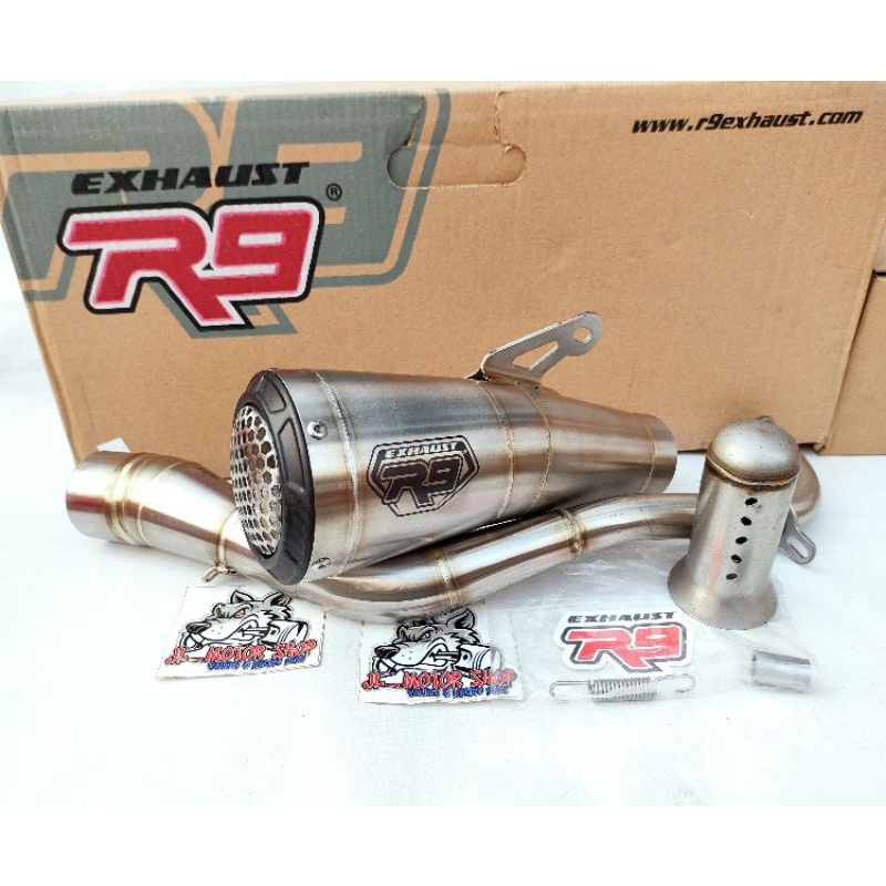 Knalpot R9 GP SS Series Nmax New Nmax Aerox 155 ADV PCX 150