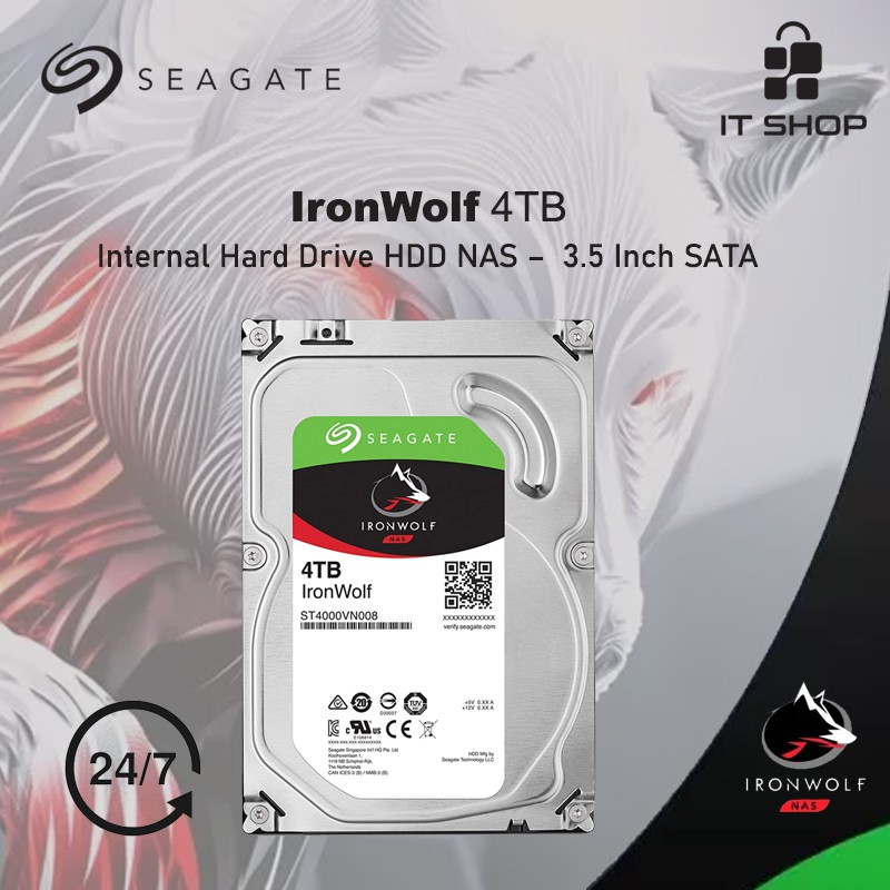 Hard Disk Seagate Ironwolf NAS 4TB MFI