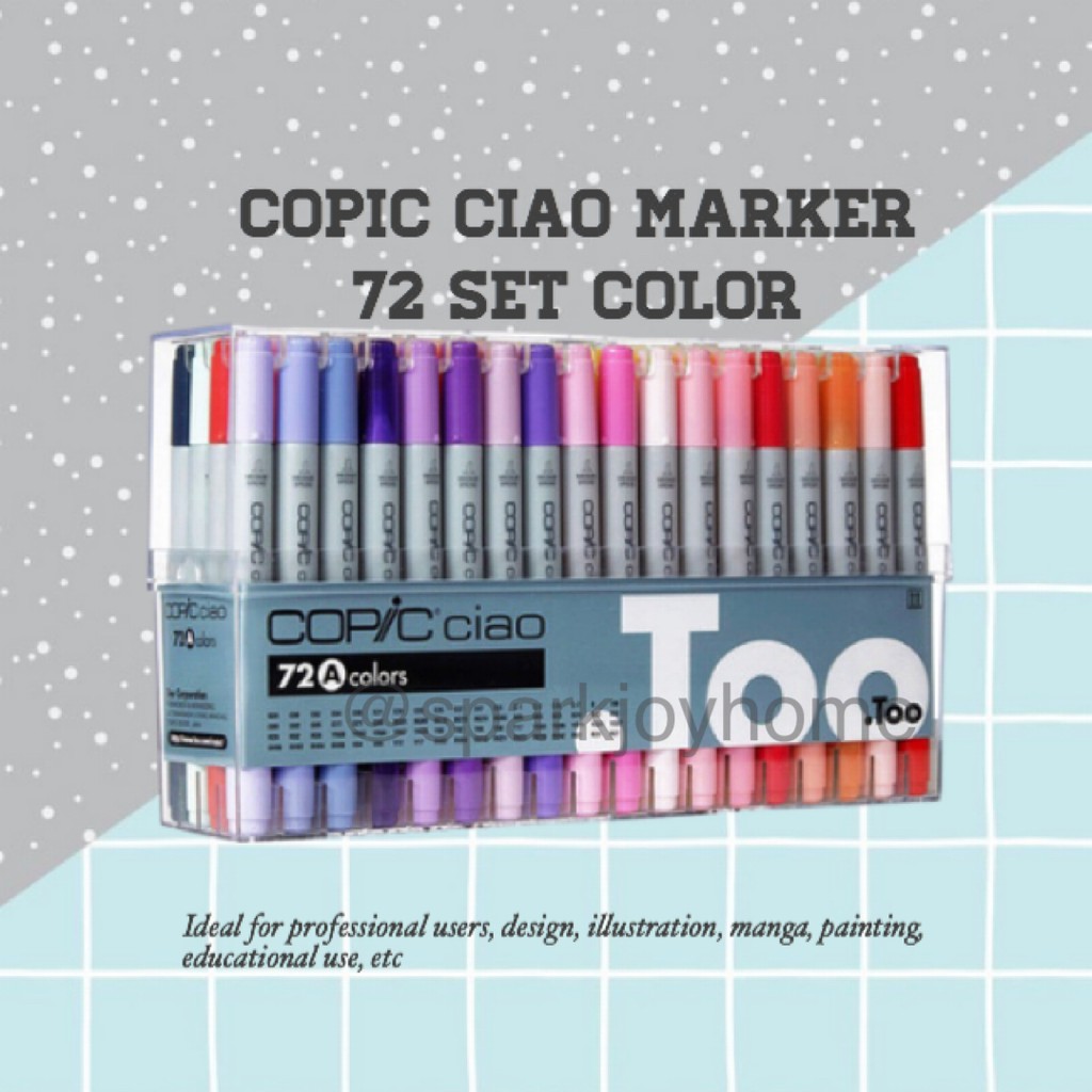 Jual Copic Ciao Marker Set 72 Spidol Gambar Mewarnai Perlengkapan ...