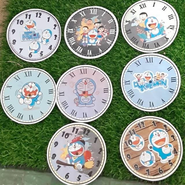 10cm latar jam doraemon/latar jam/latar belakang jam/mesin jam kecil/mahar mesin jam/mmjam ...