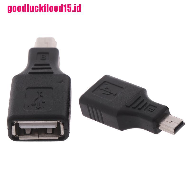 (LUCKID) Adapter Konverter otg usb 2.0 female Ke mini male