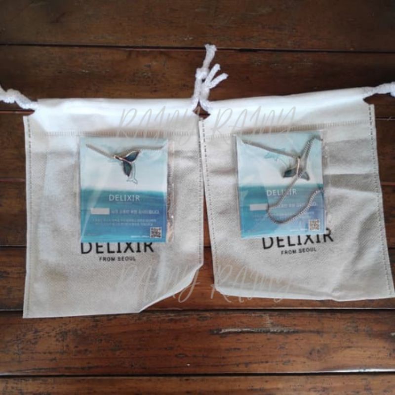 (READY) DELIXIR WHALE NECKLACE BLUE