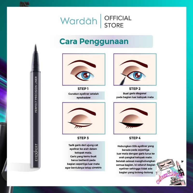 ☃Cutezz_Ching1☃Wardah Eyexpert Perfect Precision Liner