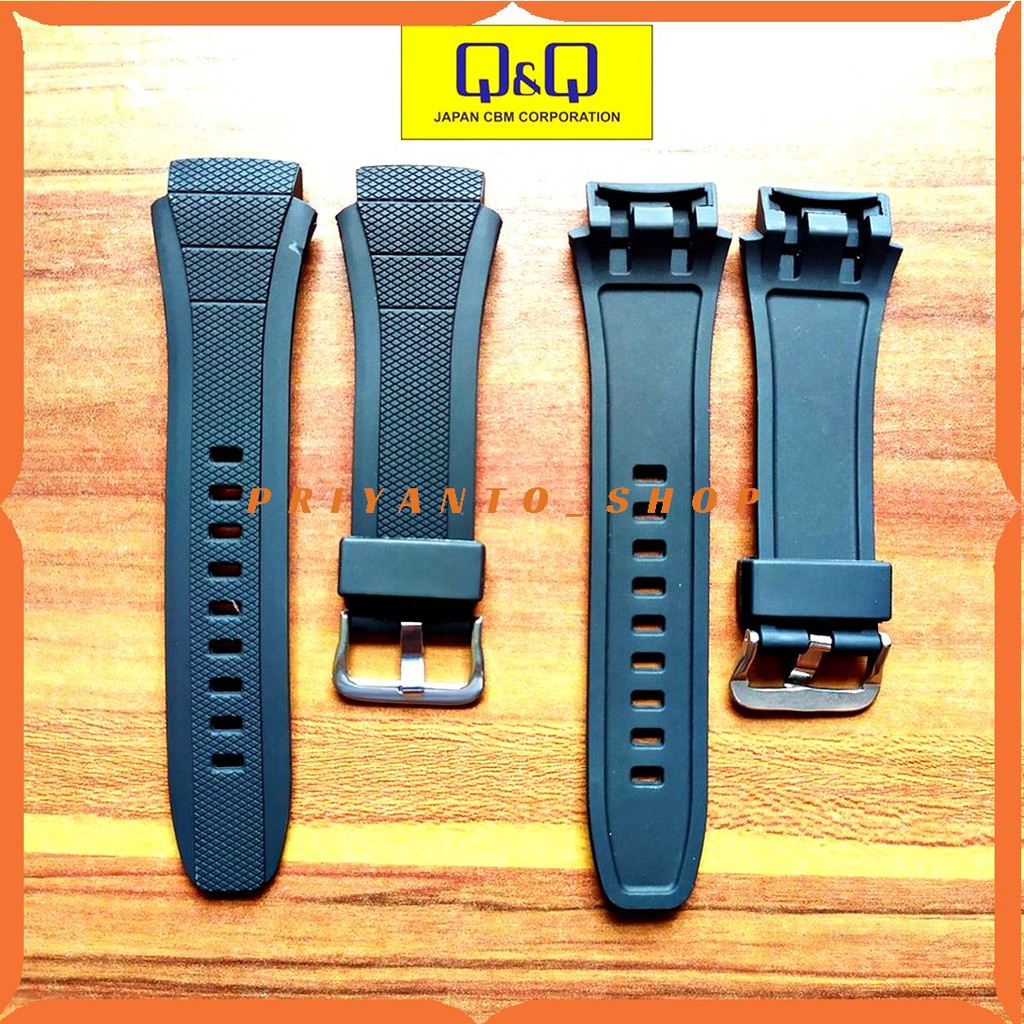 Strap Rubber tali Jam Tangan Sport Q&amp;Q M-145 QnQ M 145 QQ M 145