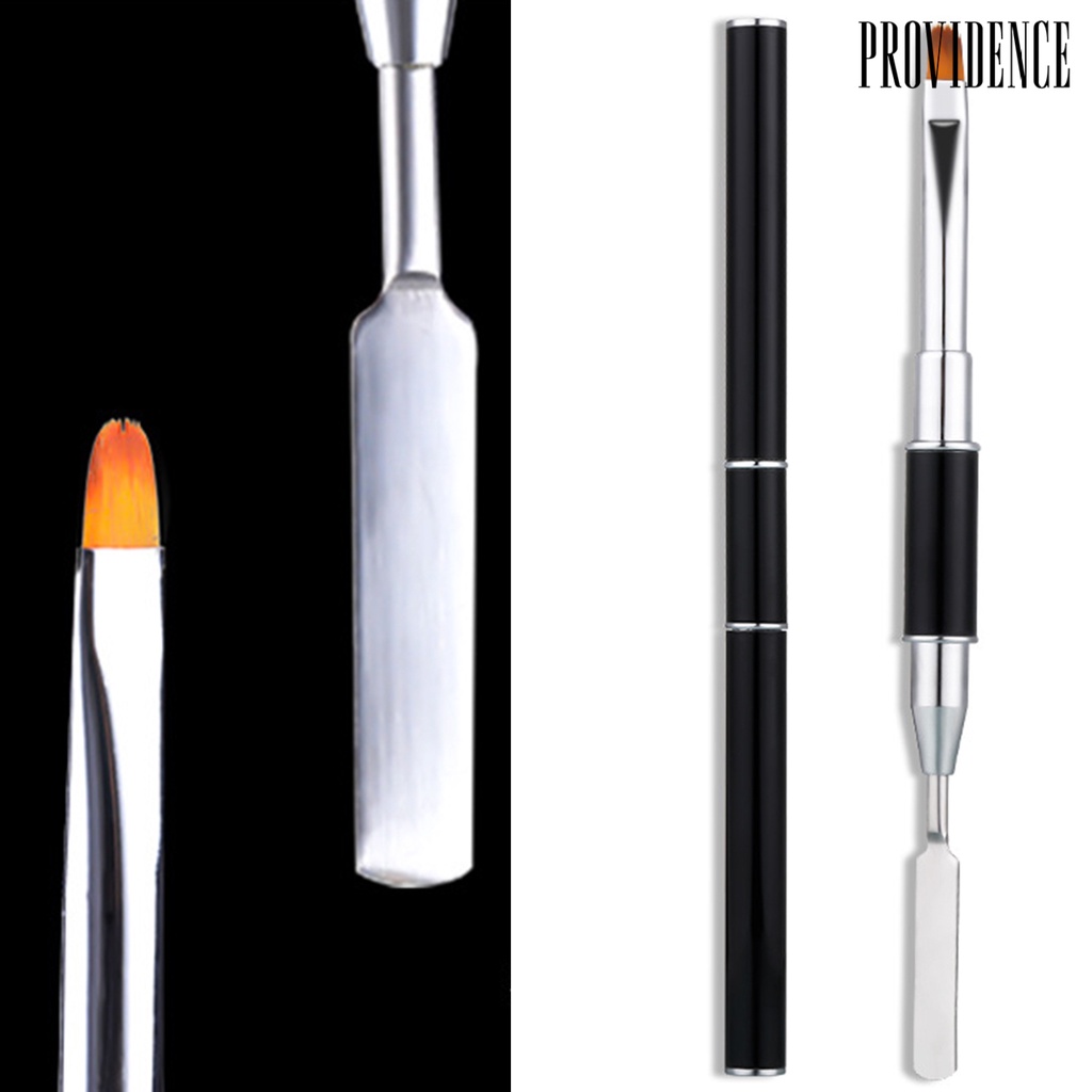 Providence Dual End Nail Pusher Brush Images Painting Soft Head Brush Extension Quick Building Painting Builder for Manicure