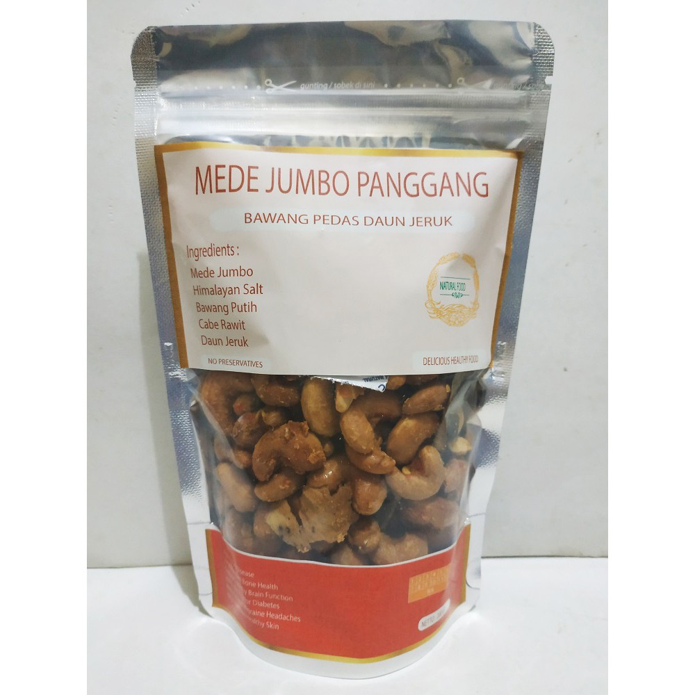 

Mede Jumbo Panggang Bawang Pedas Daun Jeruk - 250 gr