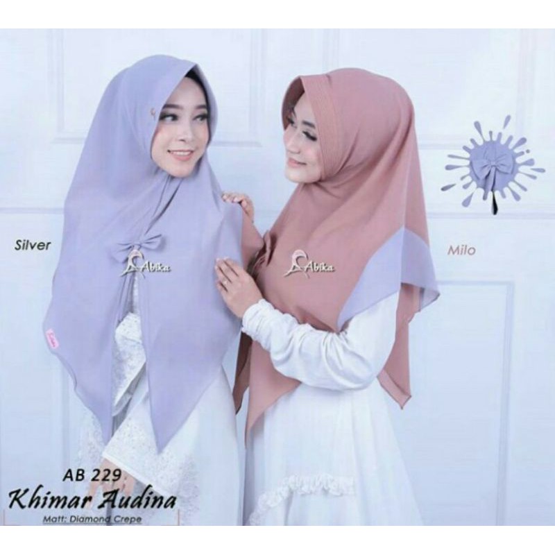 Khimar Audina Abika/abika hijab/hijab instan/hijab kekinian