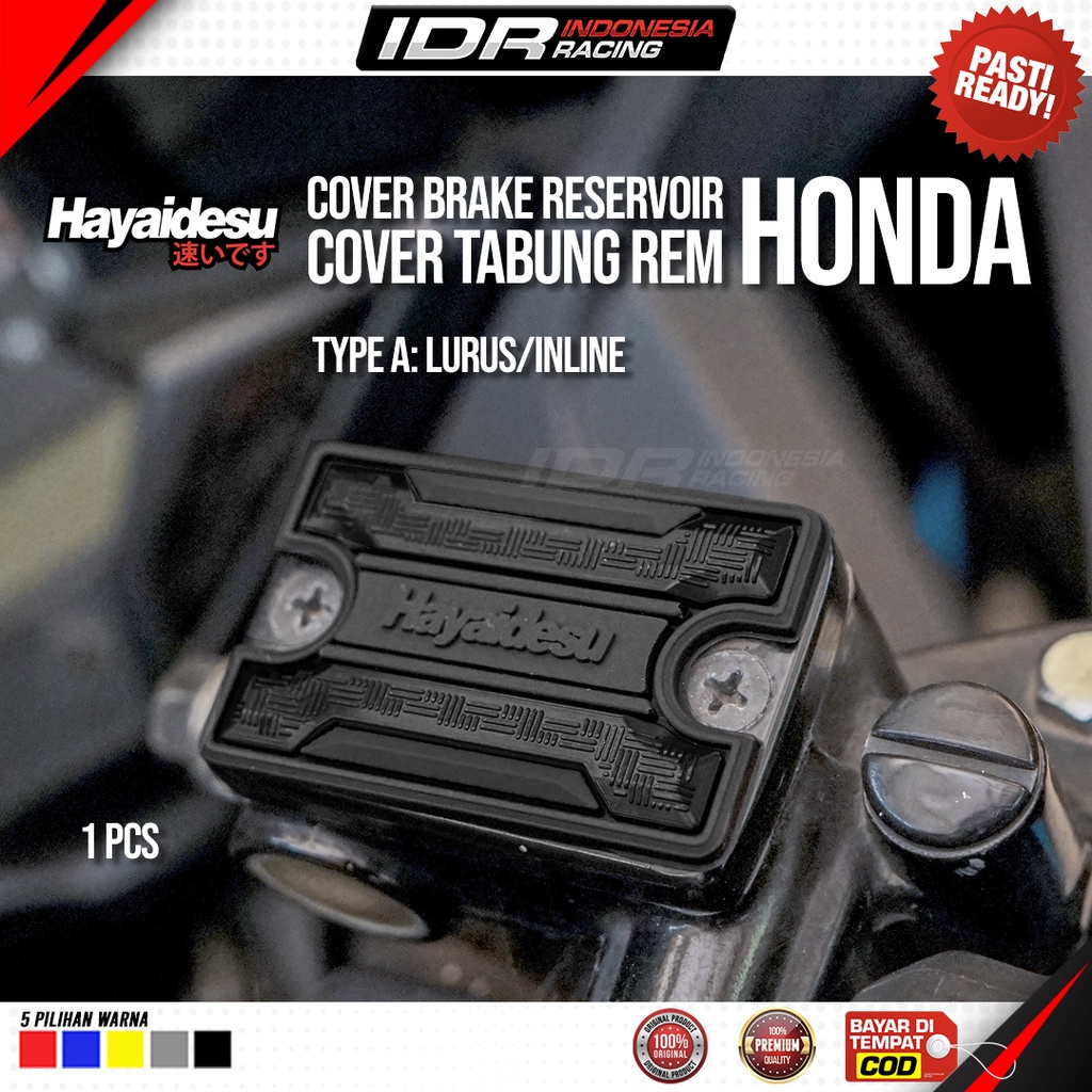 Hayaidesu Cover Tutup Tabung Minyak Rem Brake Reservoir Honda Universal Variasi Body Protector