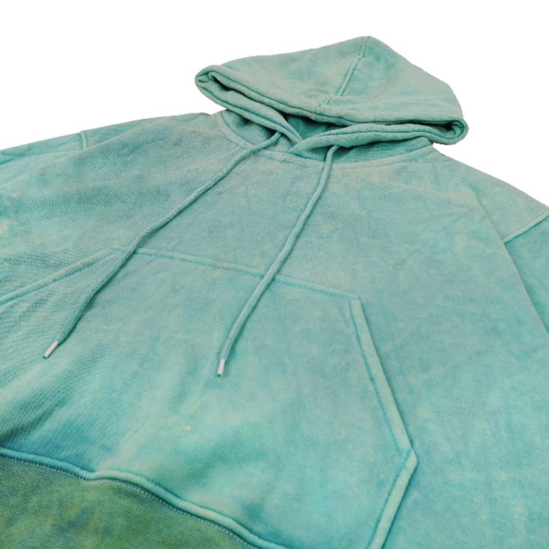 HOODIE CROP OVERSIZE TOSCA WASHING PREMIUM