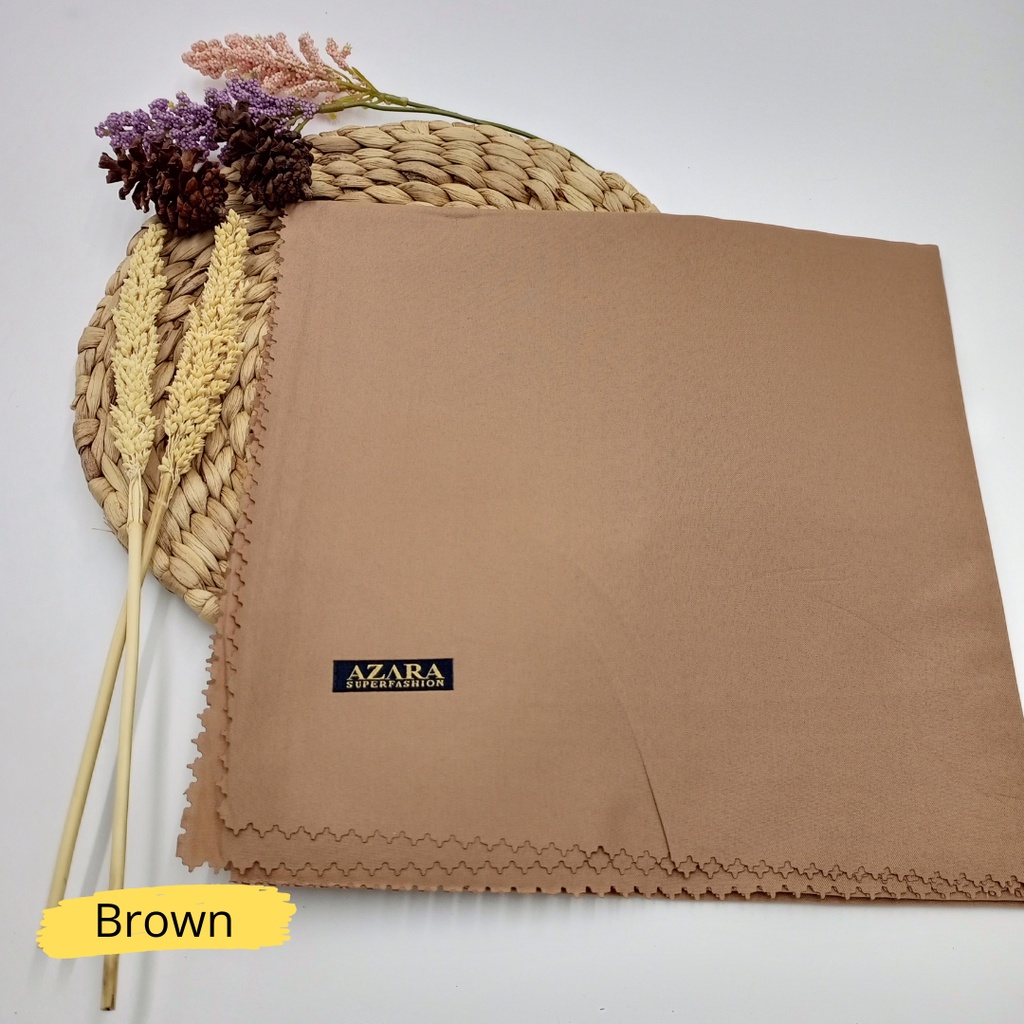 JILBAB AZARA SEGI EMPAT PREMIUM VOAL OSKARA-Brown