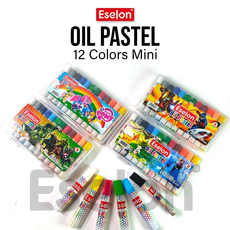 HH5 Crayon isi 12 warna | Alat Mewarnai Melukis Menggambar Krayon 12pcs Pensil Warna Cat Air Anak SD