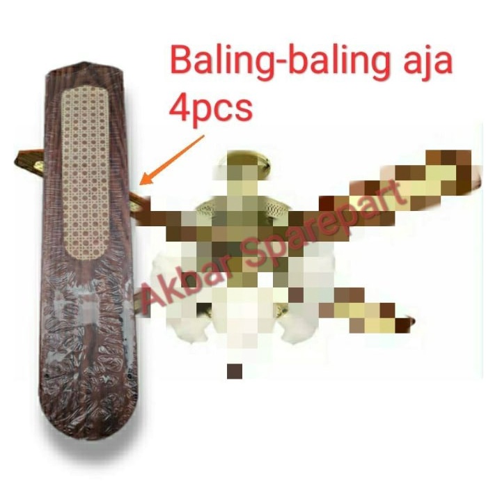 Baling-baling Lampu Hias Kipas Angin Plafon Gantung Clasic Multi Merek 1 Set Panjang 52cm kayu