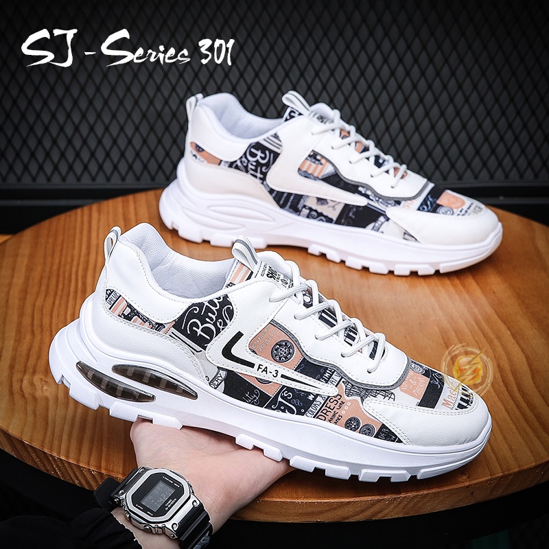 [OOS] Sepatu Sneakers Casual Pria Buat Kuliah atau Nongkrong Kualitas Premium -301