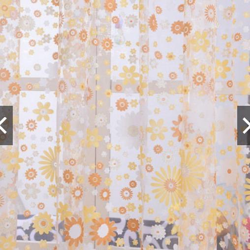 tirai murah gorden jendela bunga kecil