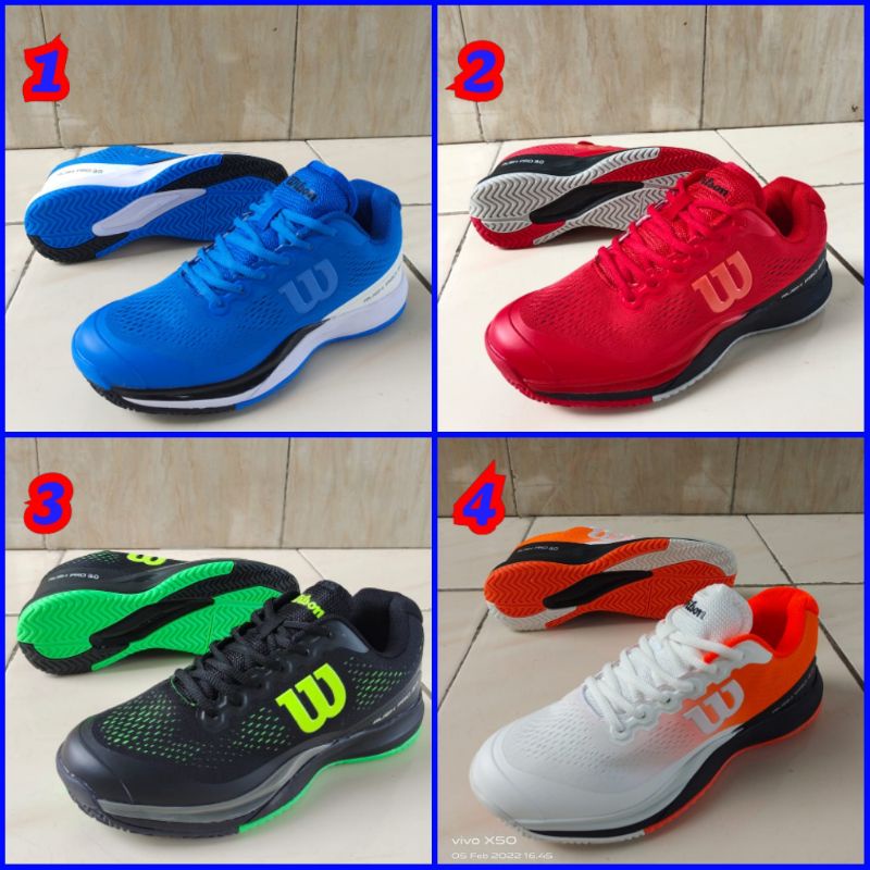 sepatu tennis wilson rush 3.0 ORIGINAL sepatu olahraga pria tenis MURAH