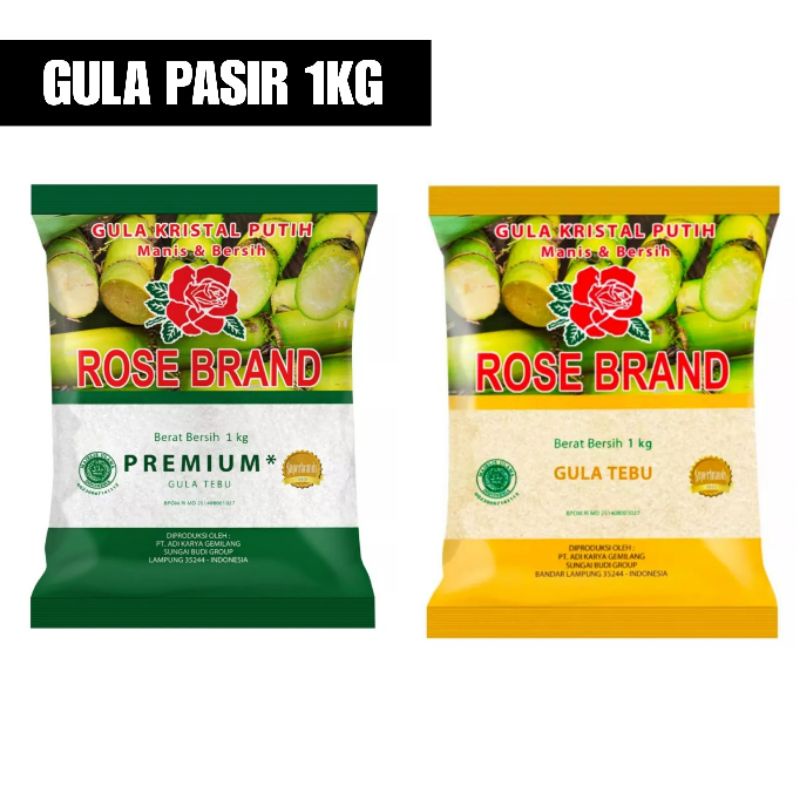

Rose Brand Gula Kristal Gula Pasir 1kg