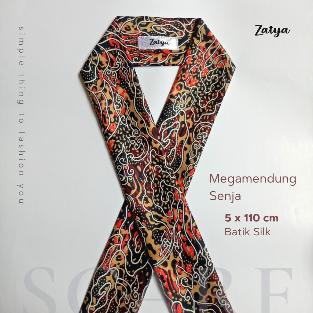 Twilly Batik Scarf by Zatya-Megamendung Senja