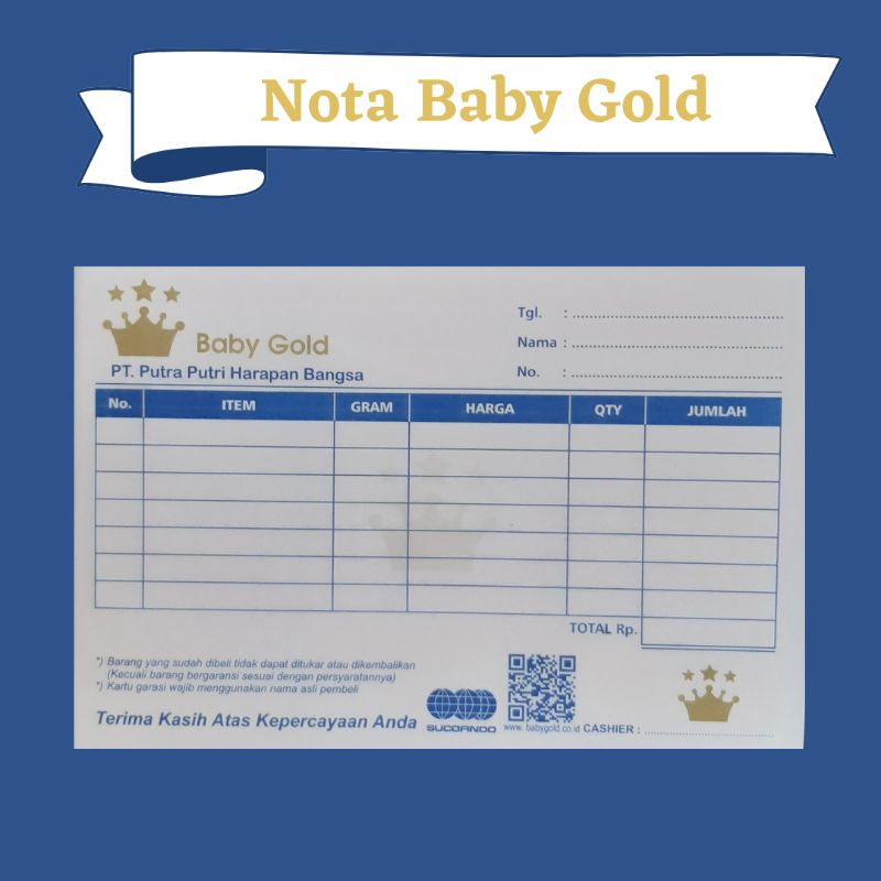 

Faktur Nota Baby Gold