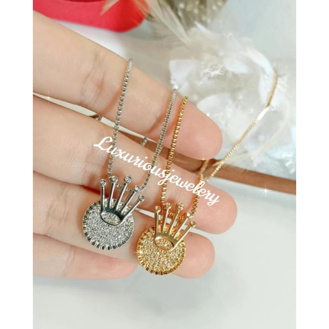 Kalung cubic zirconia Replika Berlian