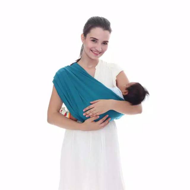 Bundara.id Ge-956 Size L Gendongan bayi anti ribet 2in1 Geos instant + kantong Gendongan kaos