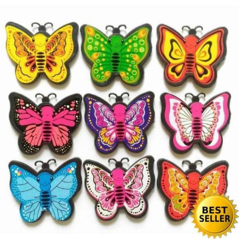 TEMPELAN MAGNET KULKAS MODEL KUPU KUPU