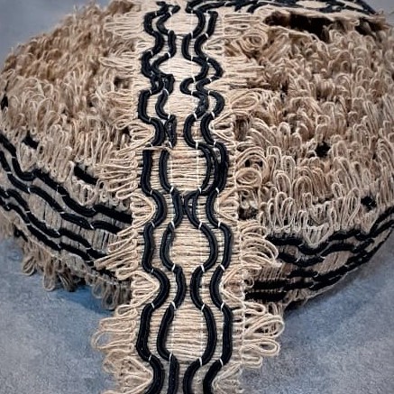 

Pita Burlap / Goni / Jute lebar 7 cm