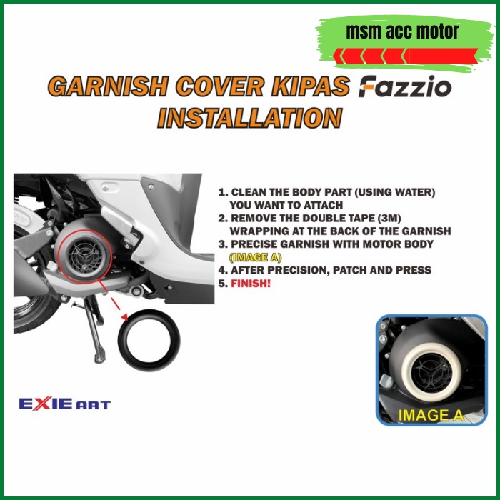 Garnis Garnish Fazzio Cover Kipas Radiator Fazzio Berkualitas Premium