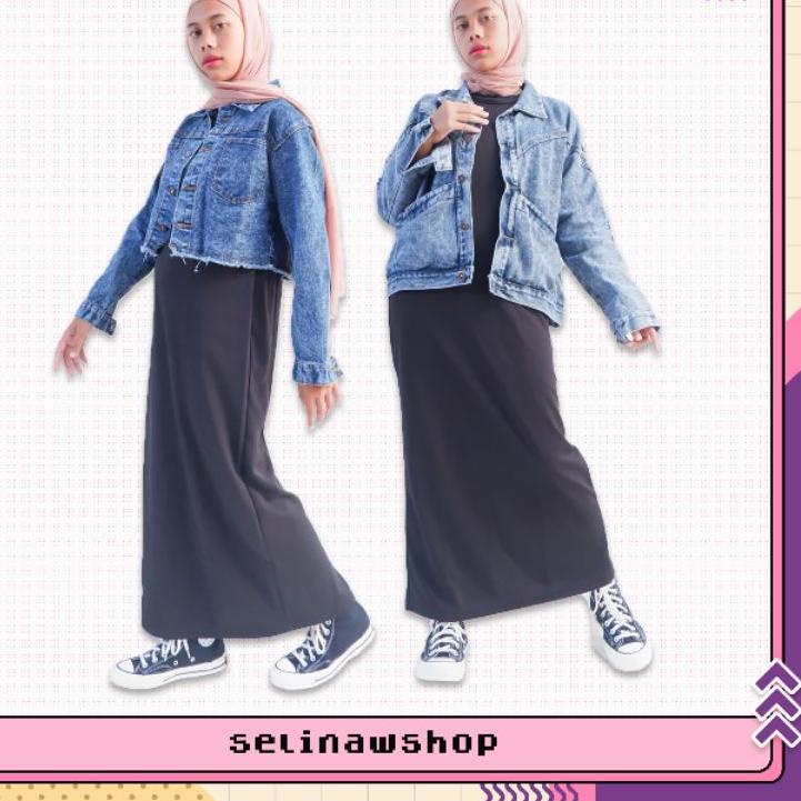 Waktu terbatas INNER DRESS SCUBA / INNER DRESS SPAN / INNER DRES HITAM / MANSET DRESS HITAM / ROK MA