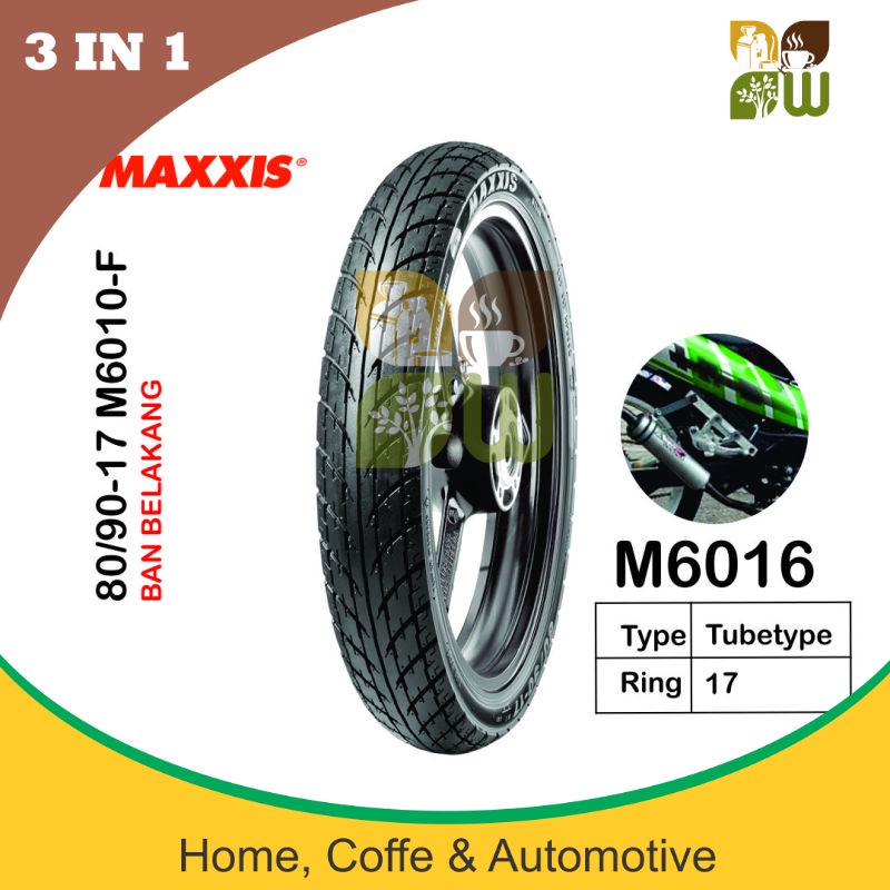 Maxxis 80/90-17 M6016 Tubetype Pakai Ban Dalam Motor Bebek