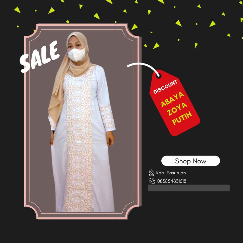 TERBARU GAMIS SYARI IBU DAN ANAK ABAYA ZOYA PUTIH GAMIS MURAH GAMIS ARAB TERLARIS