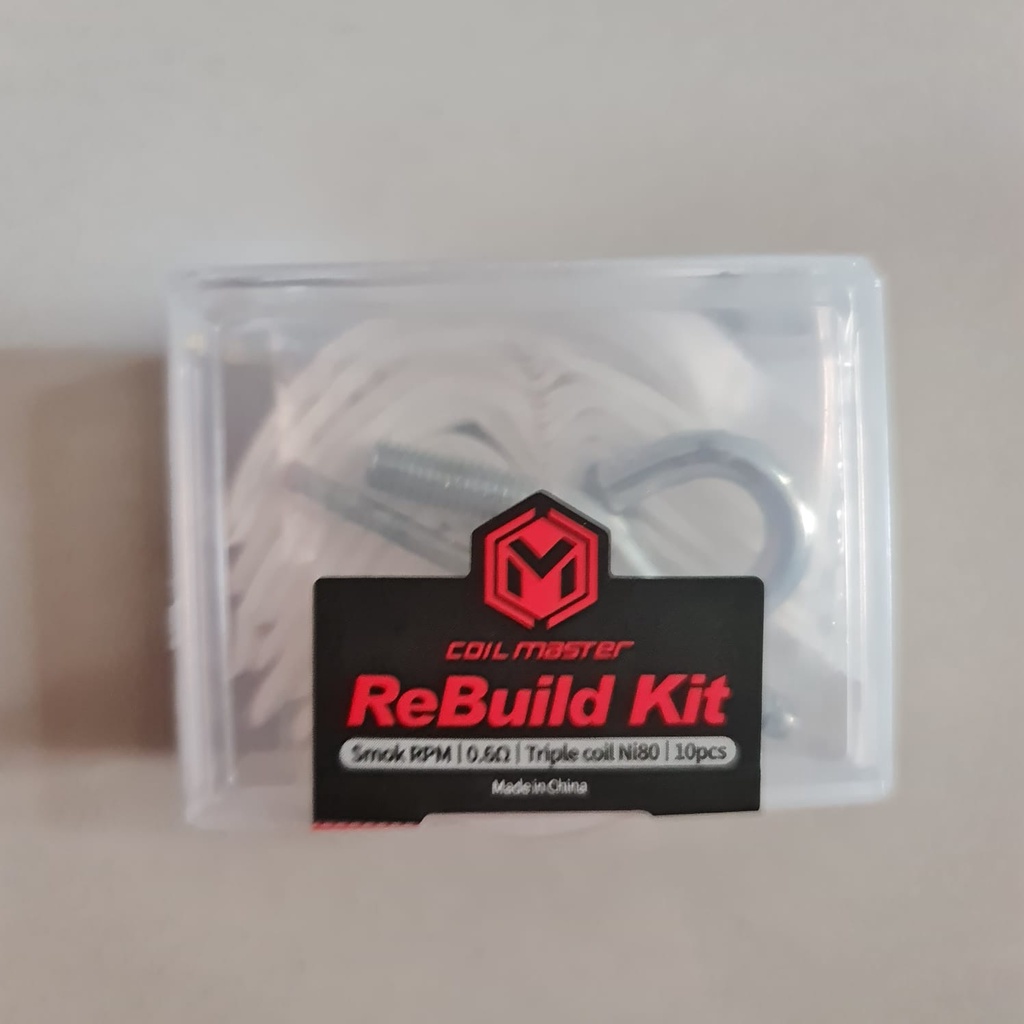 AUTHENTIC RBK SMOK RPM 0.6 OHM COIL MASTER REBUILD KIT